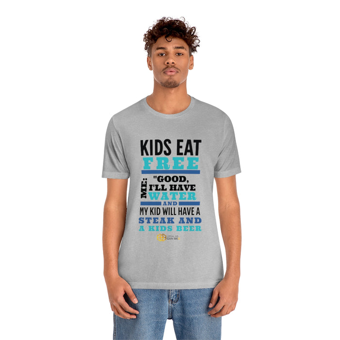 'Kids Eat Free' short sleeve t-shirt