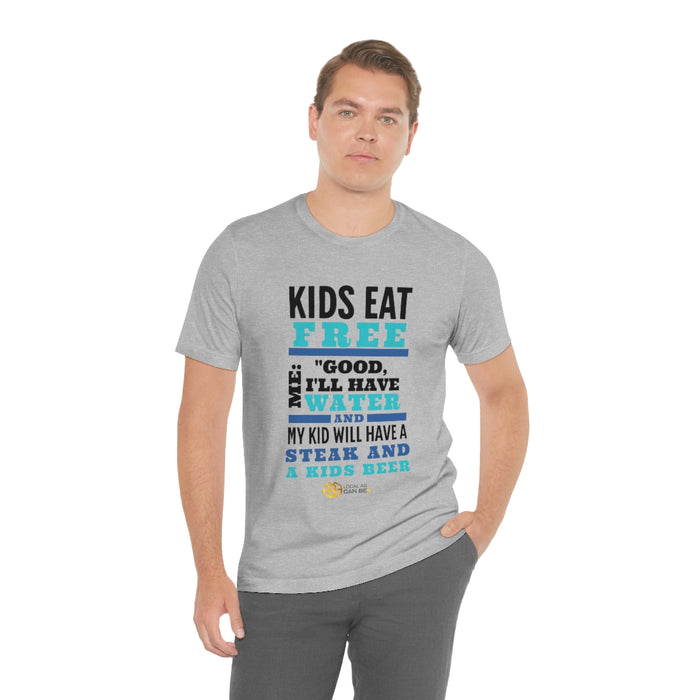 'Kids Eat Free' short sleeve t-shirt