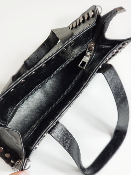 Liz Black Studded Bag | Nacelo Boutique