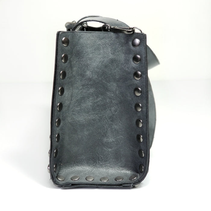 Liz Grey Studded Bag | Nacelo Boutique