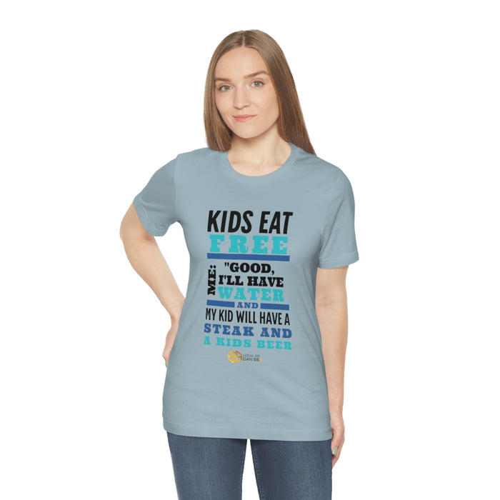 'Kids Eat Free' short sleeve t-shirt