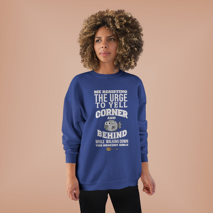 "Corner and Behind" Long Sleeve Sweatshirt