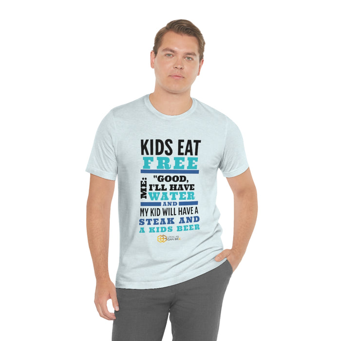 'Kids Eat Free' short sleeve t-shirt