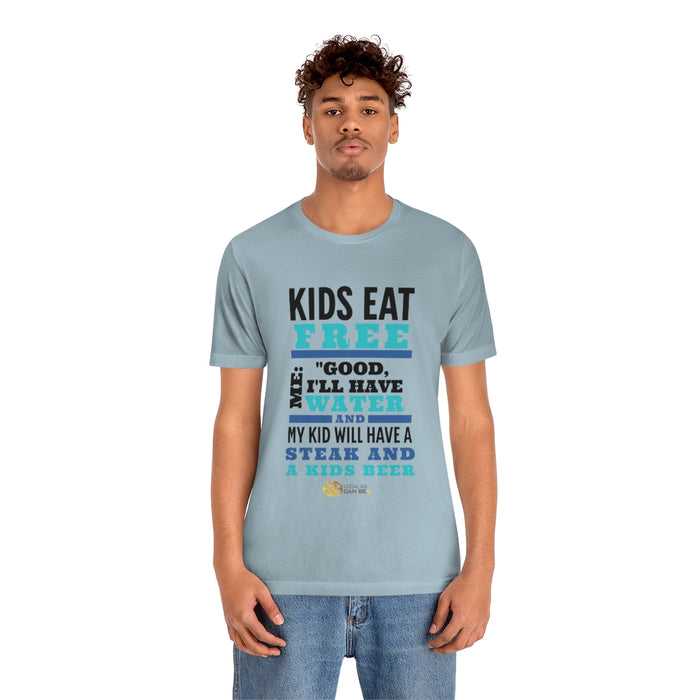 'Kids Eat Free' short sleeve t-shirt