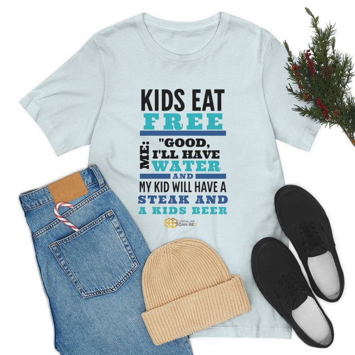 'Kids Eat Free' short sleeve t-shirt