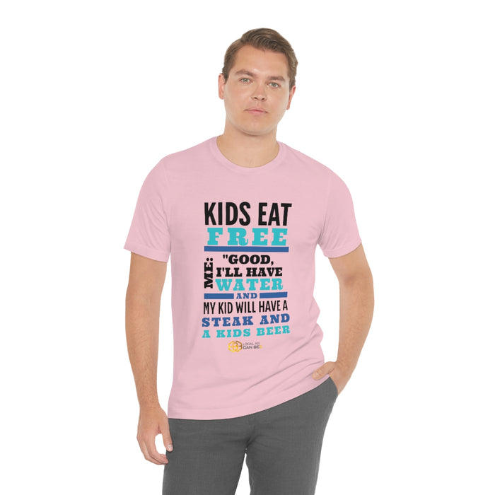 'Kids Eat Free' short sleeve t-shirt