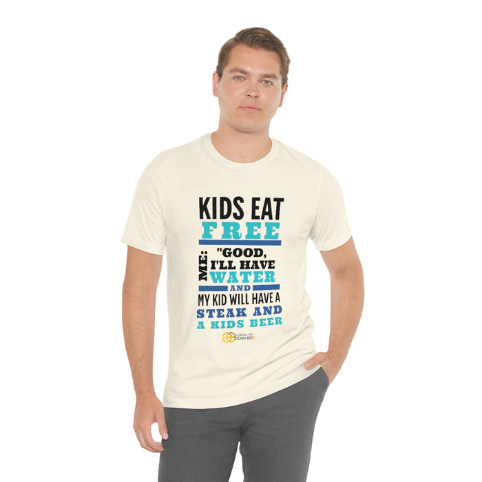 'Kids Eat Free' short sleeve t-shirt