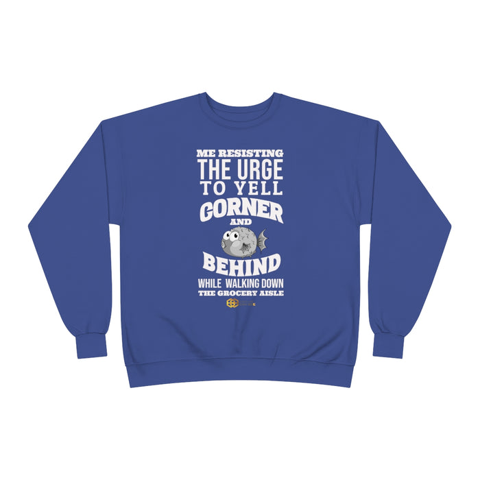 "Corner and Behind" Long Sleeve Sweatshirt