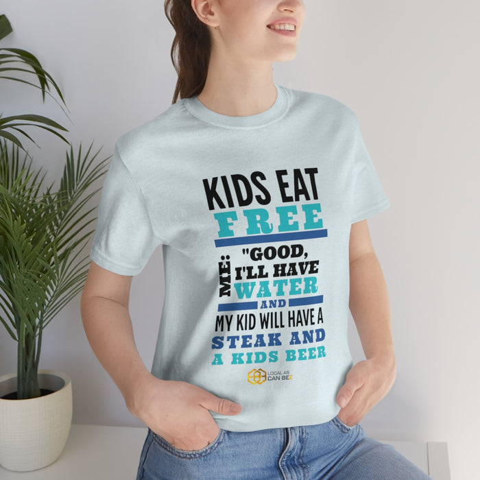 'Kids Eat Free' short sleeve t-shirt