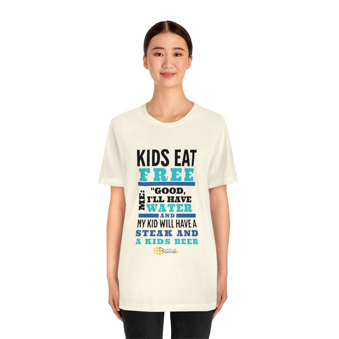 'Kids Eat Free' short sleeve t-shirt