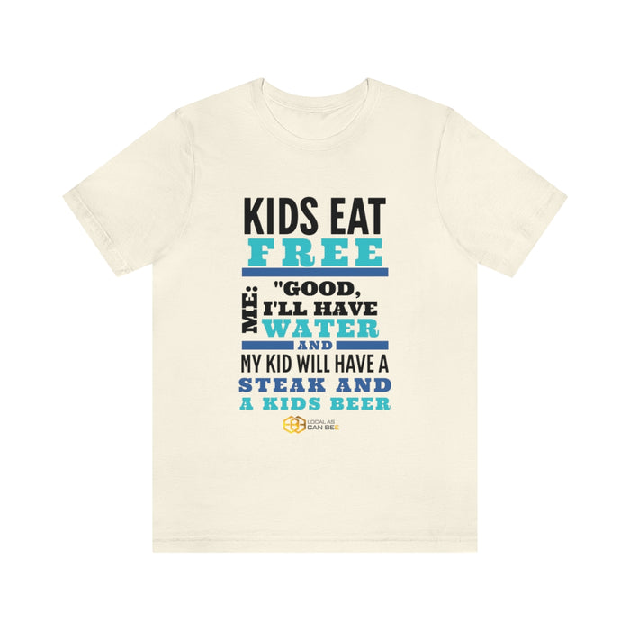 'Kids Eat Free' short sleeve t-shirt