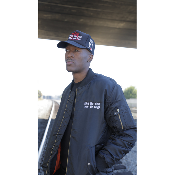 WBFNBS-Black Bomber Jacket | Foundations of A Man