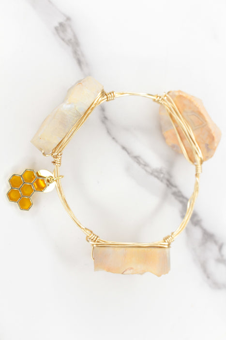 Natural Druzy Bracelet |  CPNS Boutique