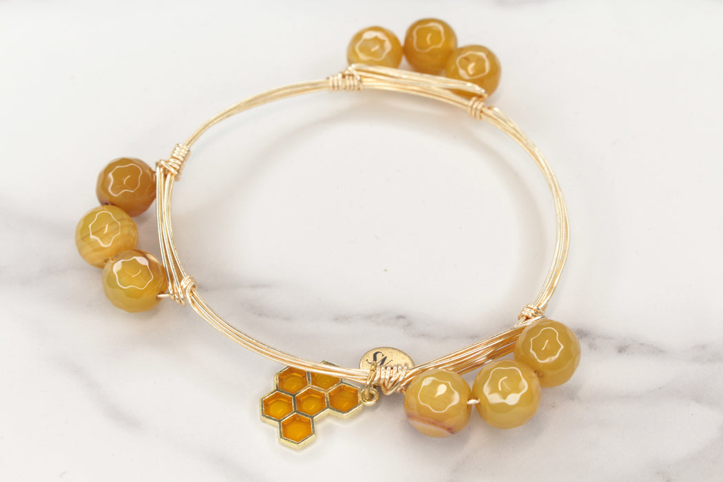 Golden Honey Tibetan Bracelet |  CPNS Boutique