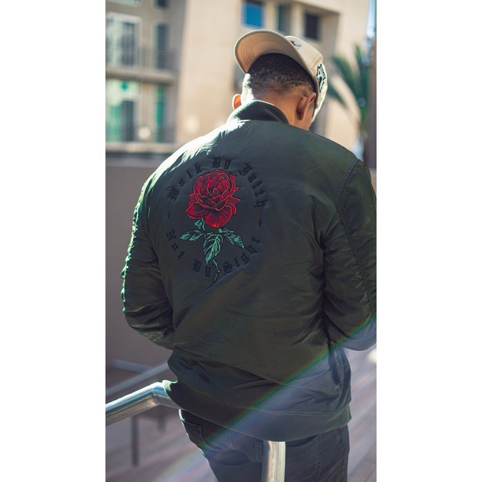 WBFNBS- Olive Green Bomber Jacket | Foundations of A Man