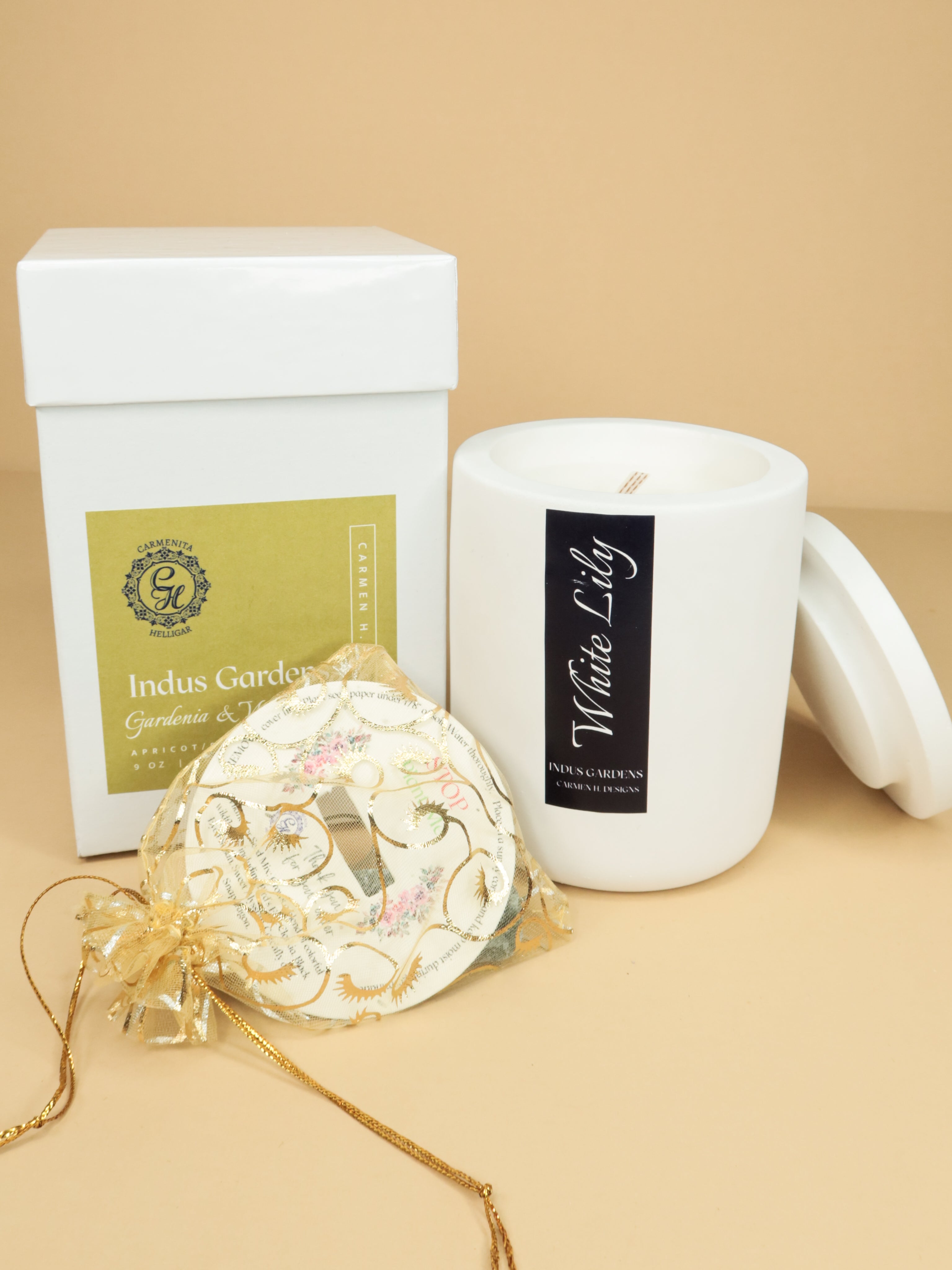 Indus Gardens Scented Candle | Carmen H Designs