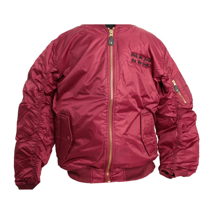 WBFNBS-Burgundy Bomber Jacket | Foundations of A Man