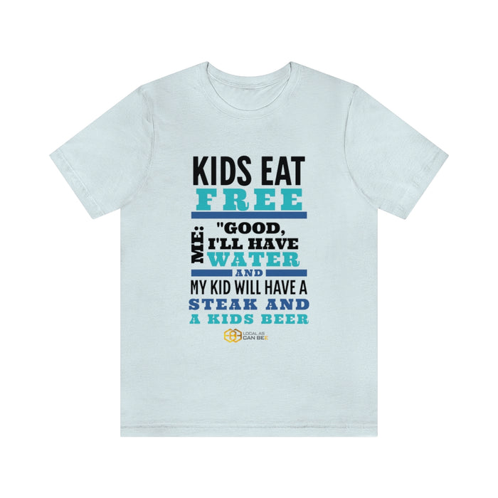 'Kids Eat Free' short sleeve t-shirt