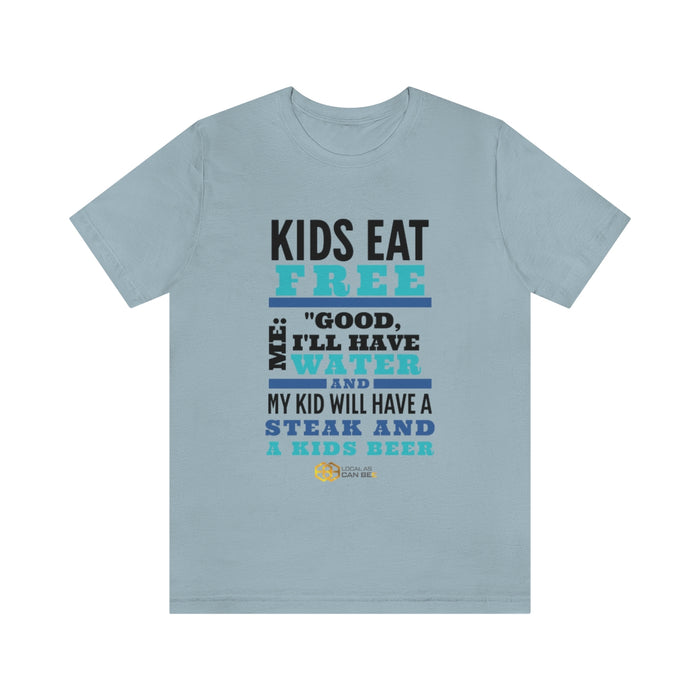 'Kids Eat Free' short sleeve t-shirt