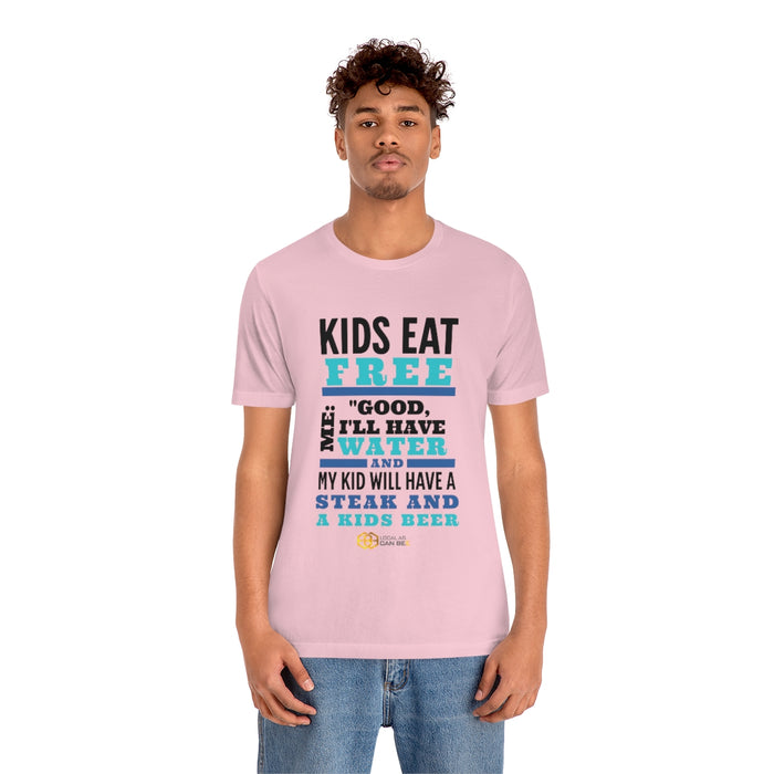 'Kids Eat Free' short sleeve t-shirt