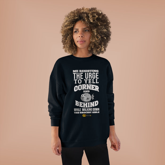 "Corner and Behind" Long Sleeve Sweatshirt