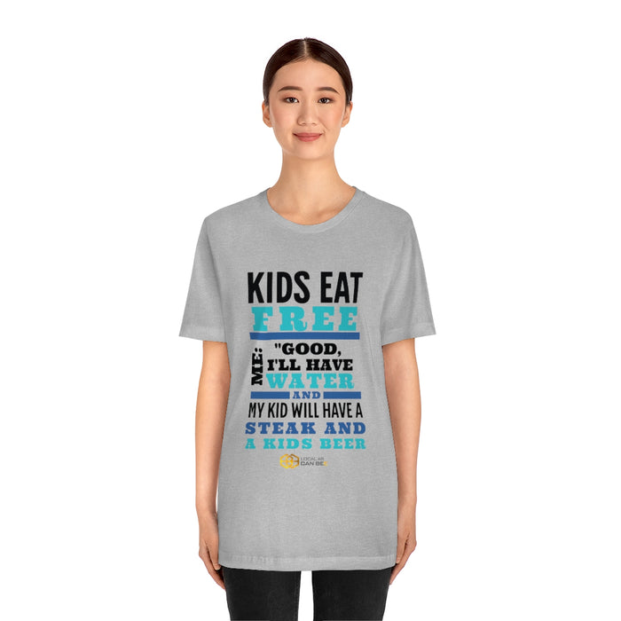 'Kids Eat Free' short sleeve t-shirt